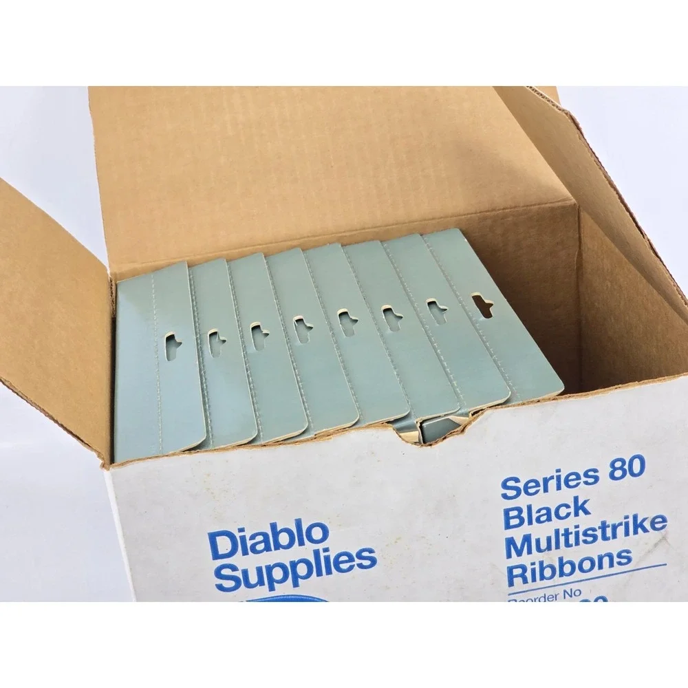 8 Lot NOS - DIABLO SUPPLIES 8R2290 SERIES 80 BLACK‎ MULTISTRIKE RIBBON